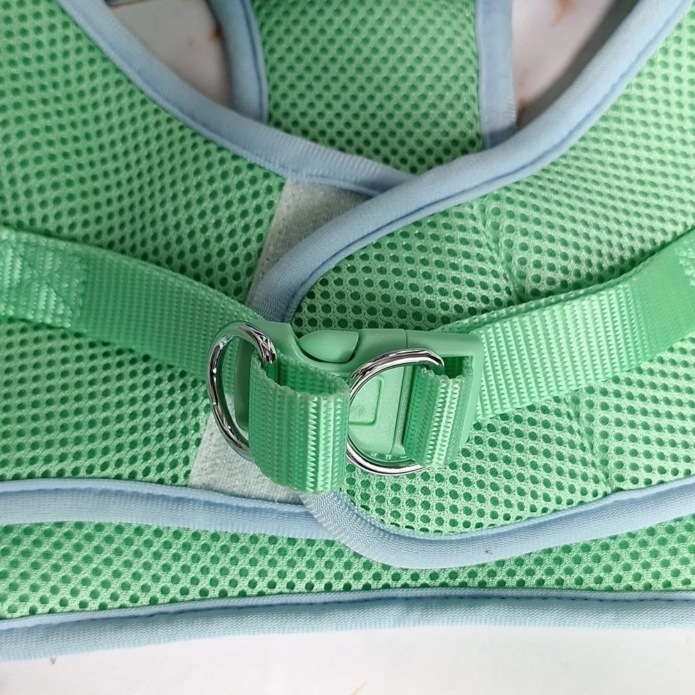 dodo Bright Green Dog Harness Mesh Design Secure Buckle